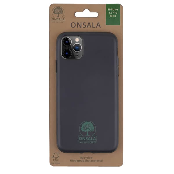 ECO Suojakuori Musta iPhone 12 Pro Max