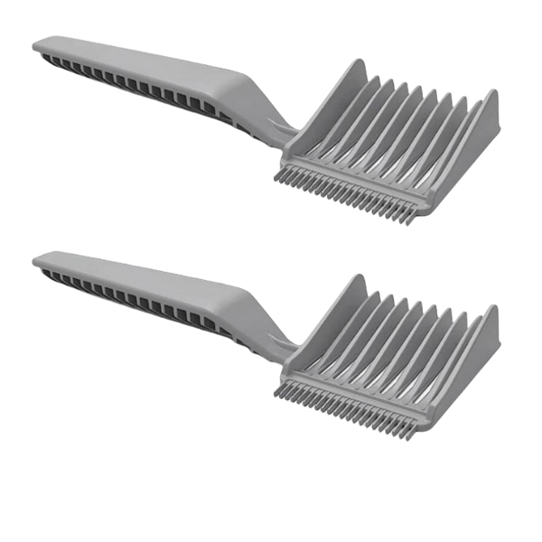 2-pack frisörkammare för hårklippning, stylingkam för män Grå