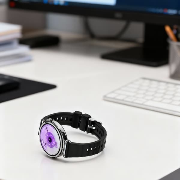 Silikone udskiftningsrem kompatibel med Huawei Watch GT6 46mm - Sort