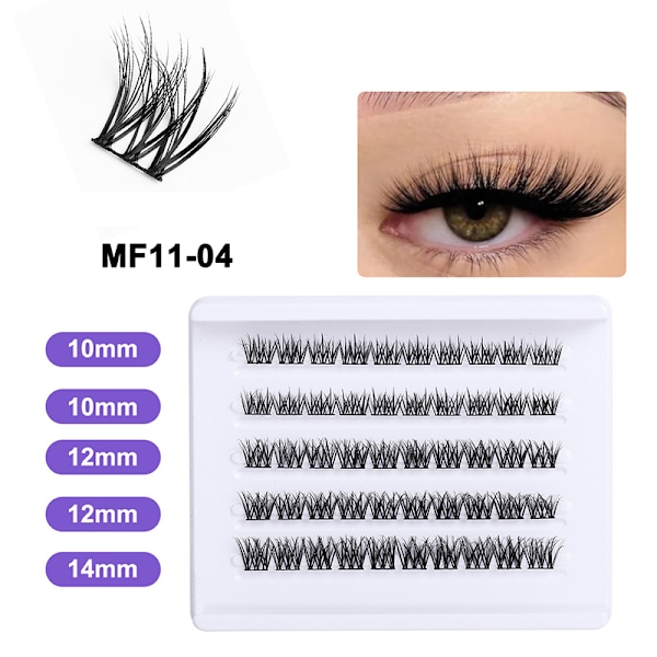 5D-segmentoidut tekoripset - Wispy Tip Design MF11-04