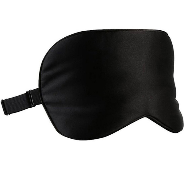 Sovmask 100% silke Svart