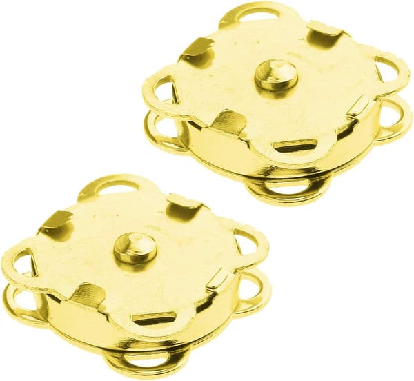 18mm Magnetiska Fästen för Sömnad, 10-pack Gold Gold