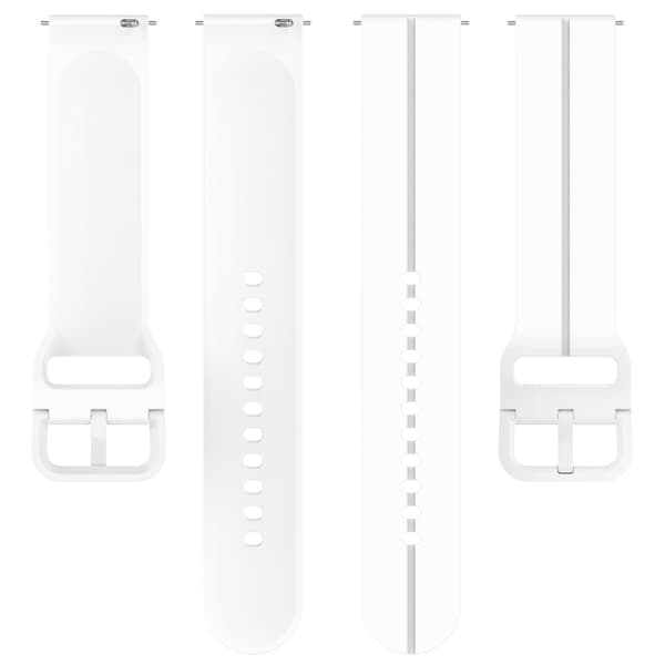 Silikone erstatningsurremme til Haylou BLING LS12 / RS4 plus LS11 20mm White White