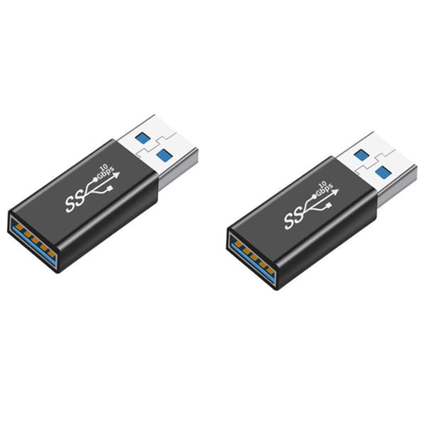USB-hun til USB-han 3.1 Adapter - Direkte (2 stk.)