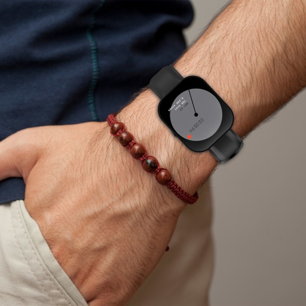 20 mm Klockarmband i Läder för CMF by Nothing Watch Pro Svart