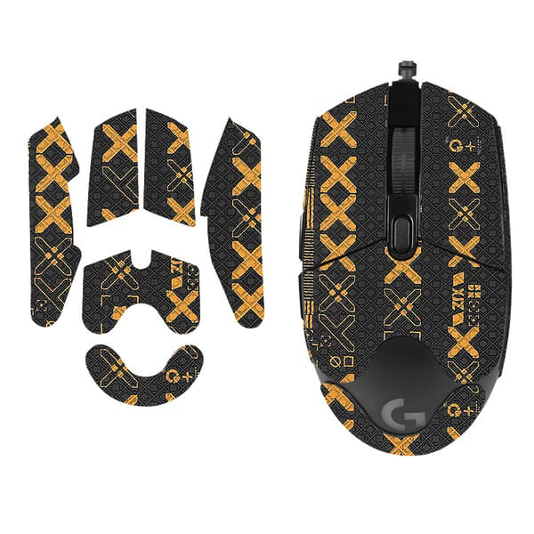 Forbedrede Grip Mouse Stickers til Logitech G102 Gold Gold