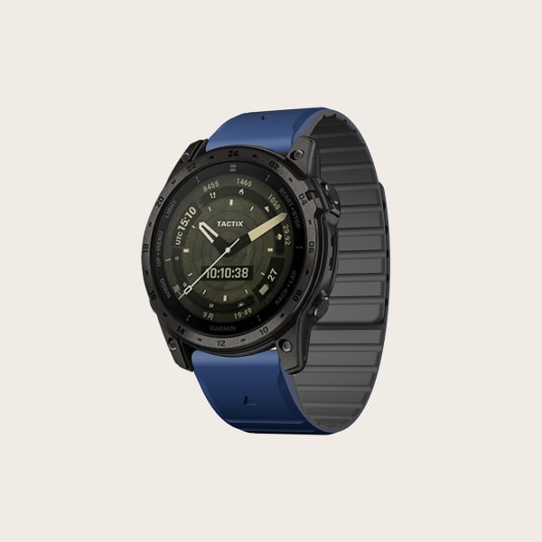 Silikone magnetisk urrem til Garmin 22 mm urrem Blå