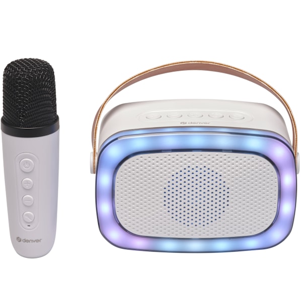 Högtalare Bluetooth Mikrofon Karaoke Bluetooth BTM-610 Vit