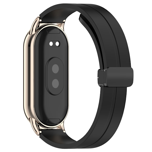 Magnetiskt Klockarmband i Silikon, 12 mm Svart