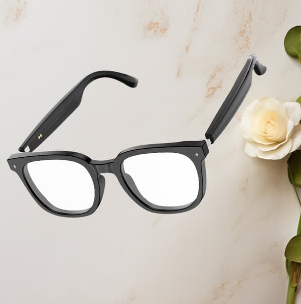 Smarte Bluetooth-briller HY-1009: Lyd & Billede med Stil Transparent Transparent