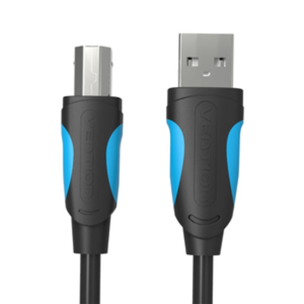 Printerkabel USB 2.0 A til USB-B Ventilation VAS-A16-B1000 10m Sort