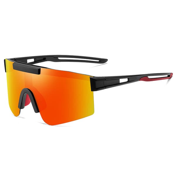 Stilfulde solbriller 3049 hvid stel med sorte prikker Orange Orange
