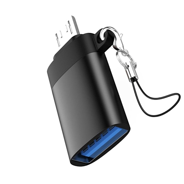 2-pack Android Lanyard Adapter Svart