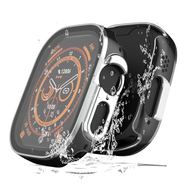 Apple Watch Vandtæt integreret etui til Apple Watch 7/8/9/SE2, 41 mm Sort