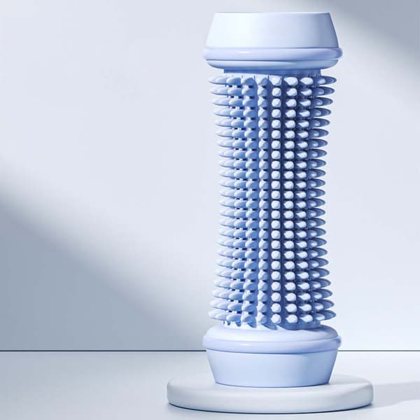 Fodmassage Rulle til Plantar Lindring — Bløde Gummi Triggerpunkter, Skridsikker, Vaskbar ABS Blue Blue