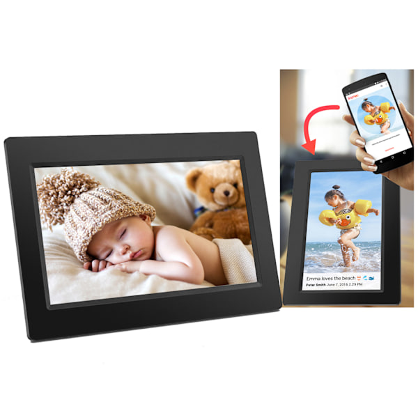 Smart fotoram 10,1" Wifi FRAMEO programvara PFF-1015B Svart