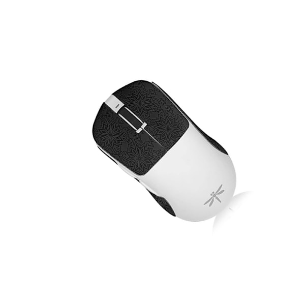 Forbedrede Grip Mouse Stickers - Sort Snefnugmønster