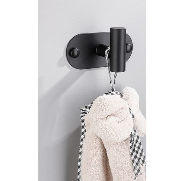 2-pack väggkrokar - kraftigt rostfritt stål Black Black