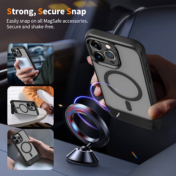 Telefoncover med magnetisk stativ til iPhone 15-serien iPhone 15 Plus