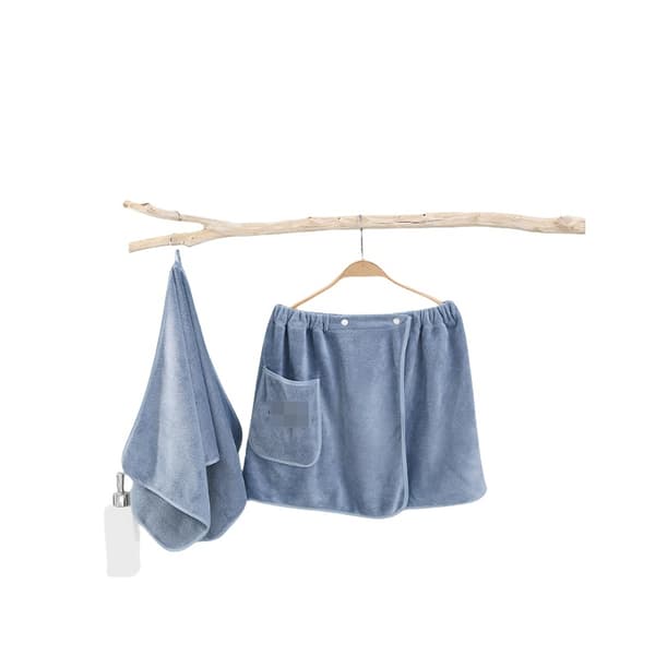 Badrock och handduksset för män Blue Blue