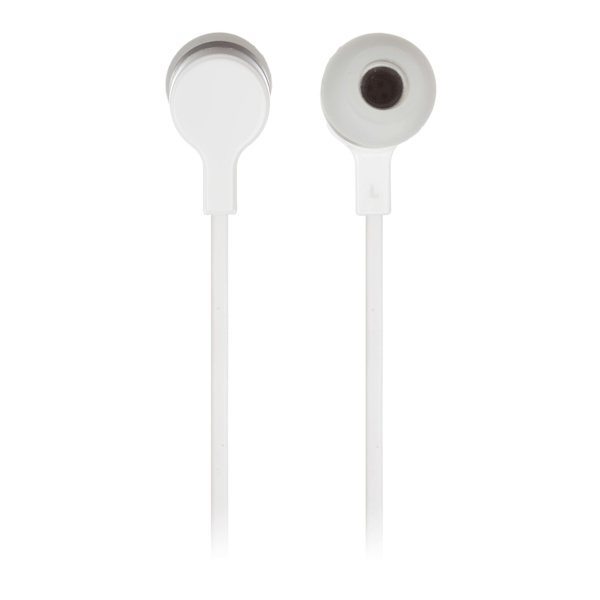 KITSOUND Hörlur Mini Vit In-Ear Mic