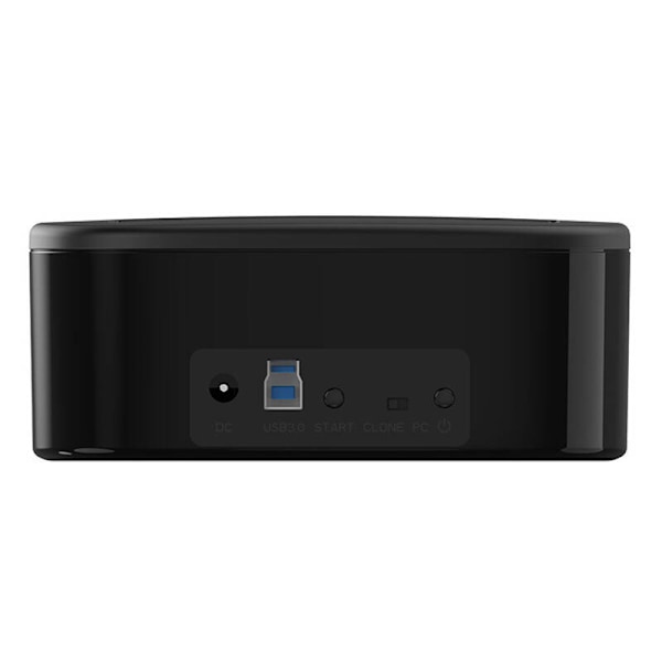 Orico dockingstation til 2,5" / 3,5" HDD / SSD, 5Gbps, USB-C til USB-C/A med kloningsfunktion (sort)