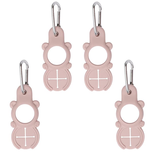 Kätevä silikoninen juomapullon pidike - 4 kpl Pink Pink