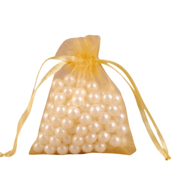 100 Pack Koru Organza Laukut Kulta