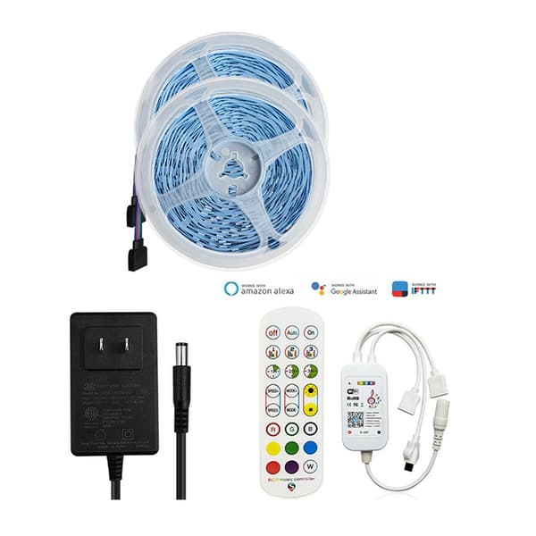Smart WiFi LED Strip Lights Kit Röst- och APP-kontroll 5 m 5 m
