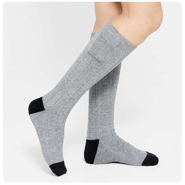 Batteriuppvärmda strumpor 2200 mAh Grey Grey