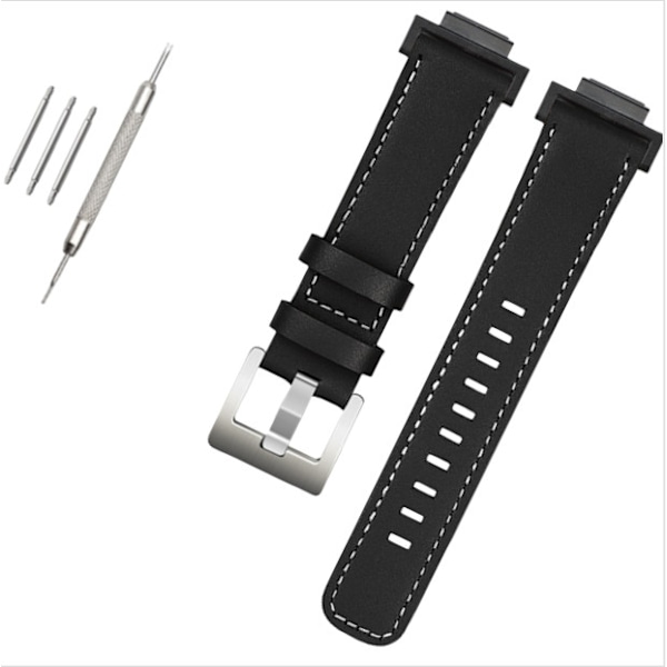 Klockarmband i äkta läder för Casio G-SHOCK DW-5600/GWB5600/GA-2100 Svart