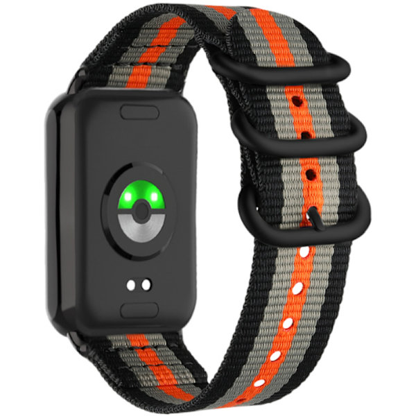 Nailonranneke Xiaomi Mi Band 8 Prolle Musta + oranssi