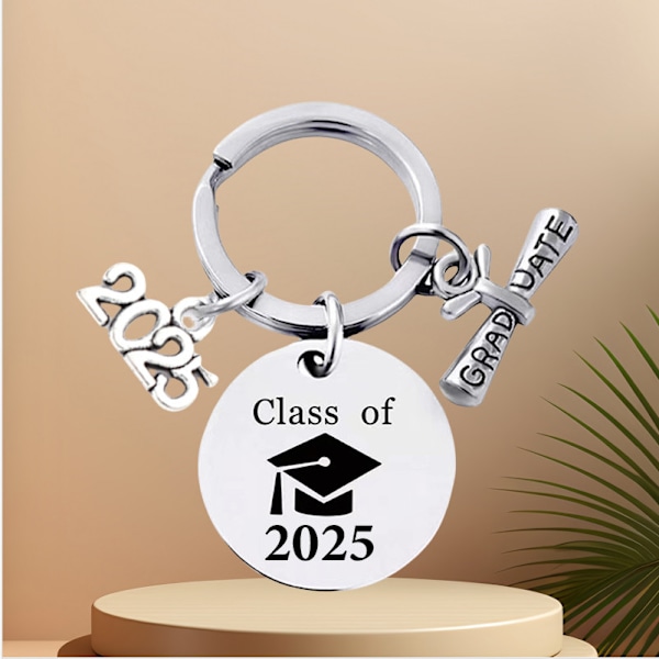 INF Class of 2025 Nyckelring – Examenspresent i Rostfritt Stål