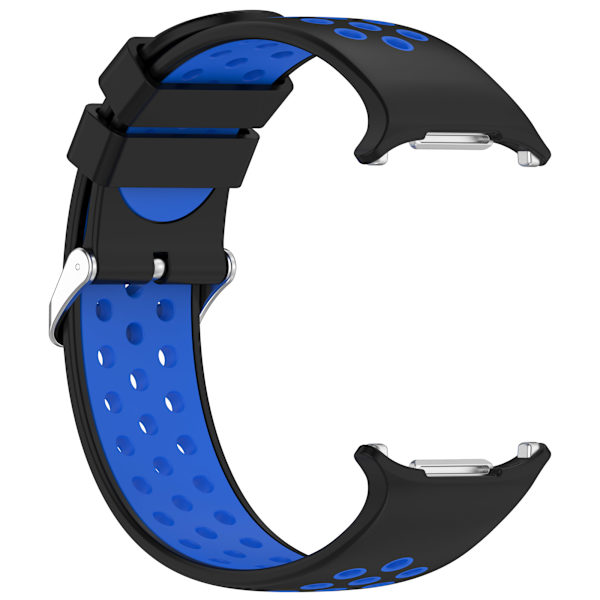 Samsung Watch Ultra Tofarvet Silikone Rem 24MM Sort + blå
