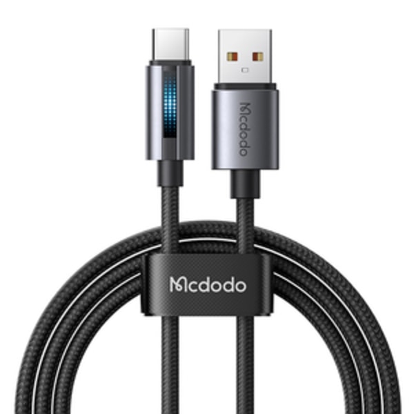 Mcdodo CA-5180 USB-A–USB-C-kaapeli, 1,2 m (musta)