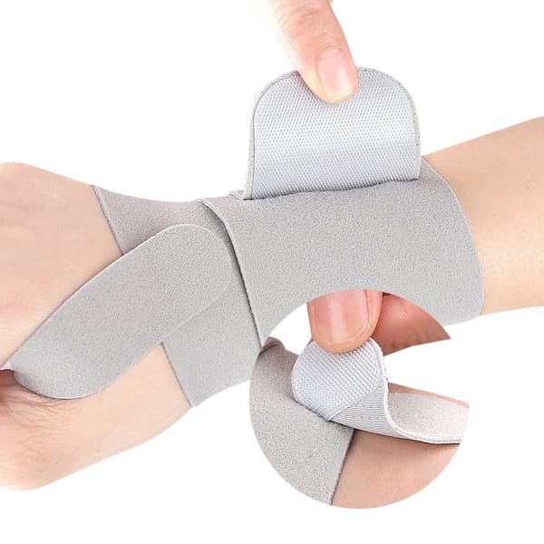 Tumbkompression Handledsstöd Rem - Justerbart Tumbstabiliseringsskydd för Smärtlindring Grey Grey