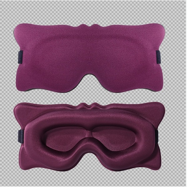 3D-muotoiltu unimaski - täydellinen valon esto Tumma violetti