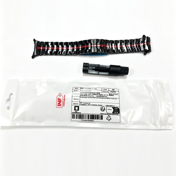Sort og rød urrem til Samsung Watch 7 Ultra (47MM)