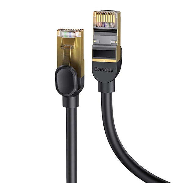 Baseus Ethernet RJ45, 10 Gbps, 1 m nätverkskabel (svart)