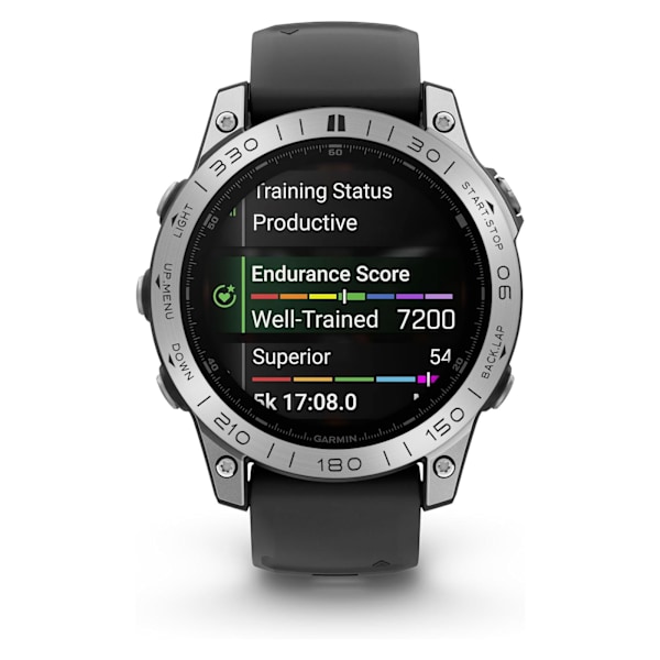 Rustfri stålkantring til Garmin Fenix 8 Sølv 51 MM
