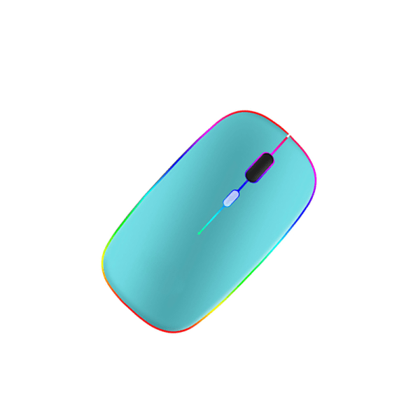 Trådlös Bluetooth-Mus USB-laddning Blå