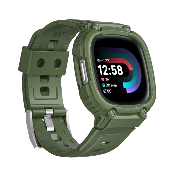 Fitbit Versa 3/4 Armor Integrated Watchband Grön Grön
