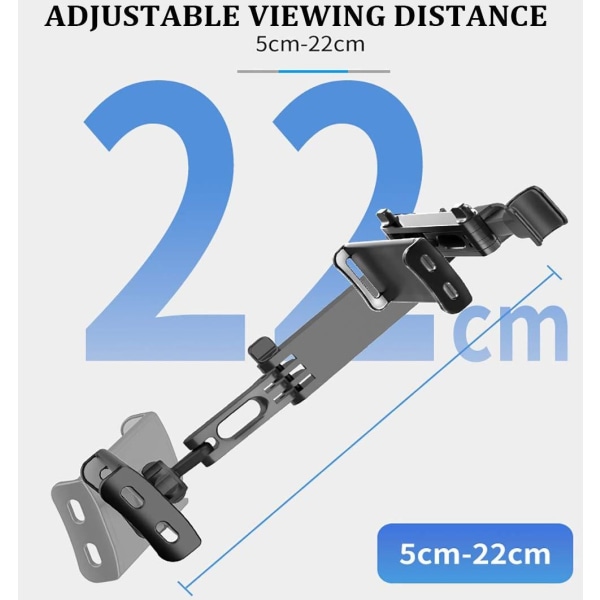 Sammenfoldelig holder til bilen til telefon og tablet 4-11"