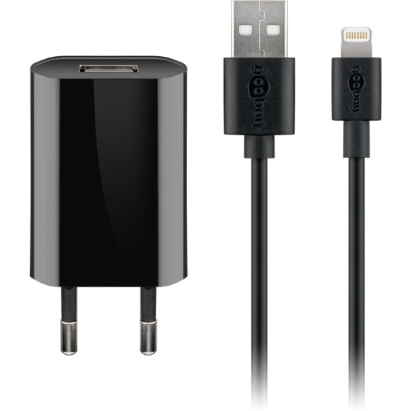 Apple Lightning opladningssæt (5 W) Sort