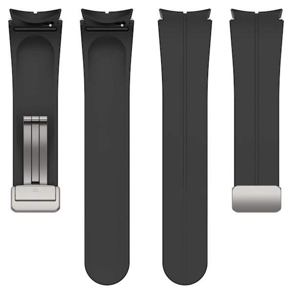 Silikonarmband med Hopfällbart Spänne Samsung Galaxy Watch5 Pro Svart S