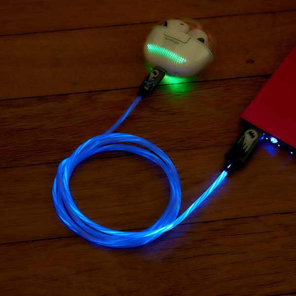 USB A till C Light-Up 1,2m Bat Logo