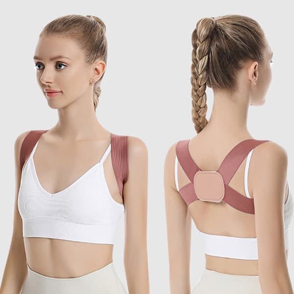 Usynlig Posture Corrector Komfortabel Støtte Pink M Pink M
