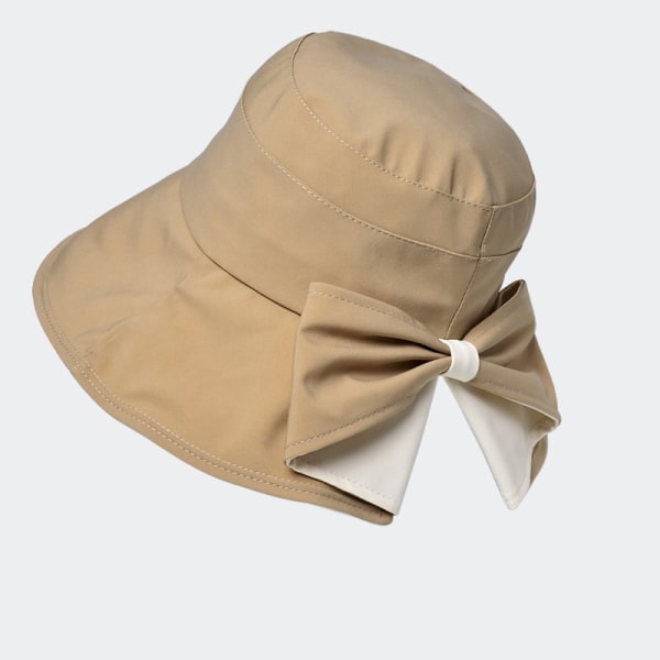 Sommar bowknot bucket hatt Kaki
