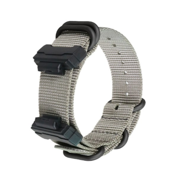 Casio G-SHOCK NATO GA110/DW5600 Nylon klockarmband Grå