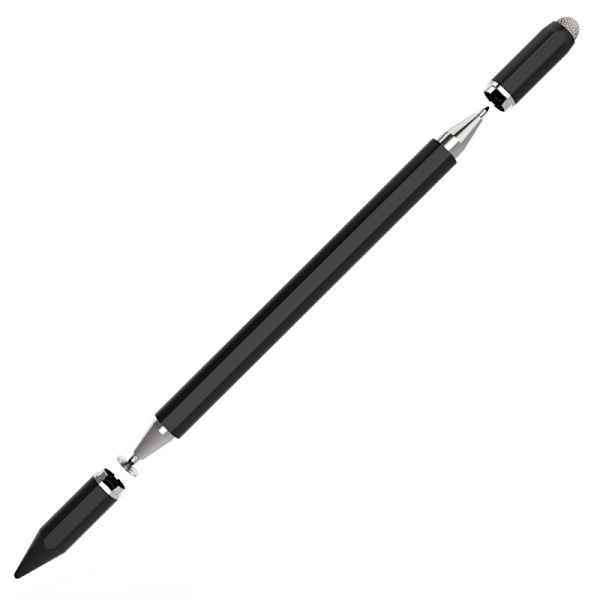 3-i-1 Magnetisk Stylus Kompatibel med Apple/Huawei/Xiaomi/Samsung Svart